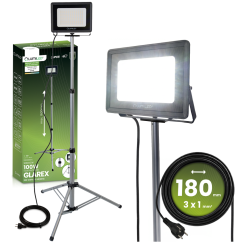 Reflektor LED HALOGÉNOVÝ lampa 1X100W na statíve GLAREX 4000K LUMILED
