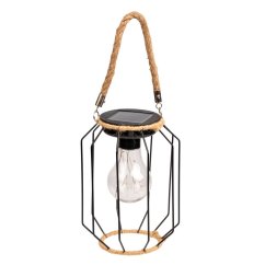 Solárna záhradná lampa LED závesná lampáš DORA IP44 3000K LUMILED