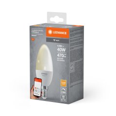 LED žiarovka E14 B40 4,9W 470lm 2700K Warm SMART+ WiFi Stmievateľná sviečka LEDVANCE