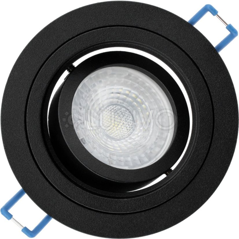 Svietidlo HALOGEN GU10 MR16 Round Black CASSIO LUMILED na zapustenú montáž