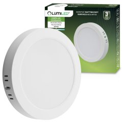 Povrchová montáž LED stropného svietidla 18W Kruhové svietidlo 4000K GLOW White LUMILED