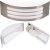 LED E27 Sitom záhradný plafón GOLDLUX (Polux) oceľová strieborná Inox