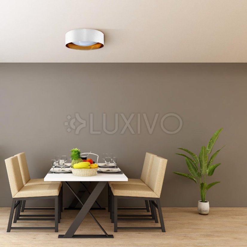 LED plafón stropný 18W 1850lm 4000K neutrálna biely zlatý Tuluza Goldlux