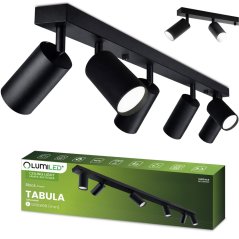 Stropná lampa Plafón SPOT TUBA Reflektor Oprawa Halogénová Šikmá 6x GU10 TABULA LUMILED