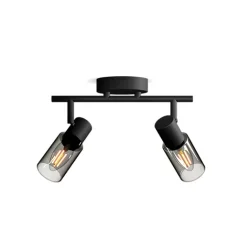 Reflektorové stropné svietidlo 2x E14 Black Palms Philips