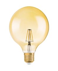 LED žiarovka E27 G125 7,5W = 55W 650lm 2500K Warm OSRAM Vintage 1906 Globe Dimmable