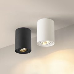 Stropné svietidlo HALOGEN SPOT pre povrchovú montáž 1x GU10 Moving white Videx
