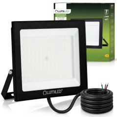 Reflektor LED ZONER2 100W 10000lm 4000K IP65 čierny LUMILED