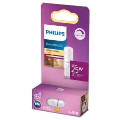 LED žiarovka G9 Capsule 2,7W = 25W 300lm 2700K Warm 320° Dimmable Philips