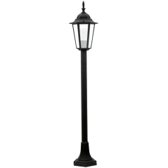 Záhradný stĺpik lampa E27 čierna IP43 Liguria Goldlux