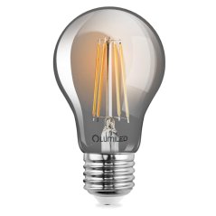 LED žiarovka A60 E27 6W = 50W 660lm 2200K Warm 360° Filament Smoked LUMILED Smokey
