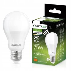 LED žiarovka E27 A60 10W = 75W 1055lm 4000K neutrálna 260° so senzorom pohybu LUMILED