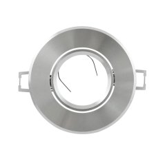 WEST OPAL strieborný lesk GOLDLUX (Polux) Stropné kruhové svietidlo na zapustenie