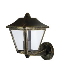 Vonkajšie nástenné svietidlo lampa E27 čierna zlatá IP44 Endura Osram