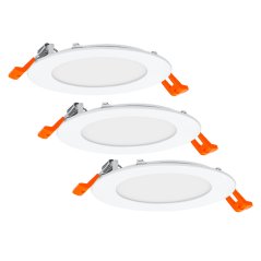 3x svietidlo stropné zapustené halogénové LED bodové okrúhle 8W 550lm 3000K teplá biela Downlight Osram