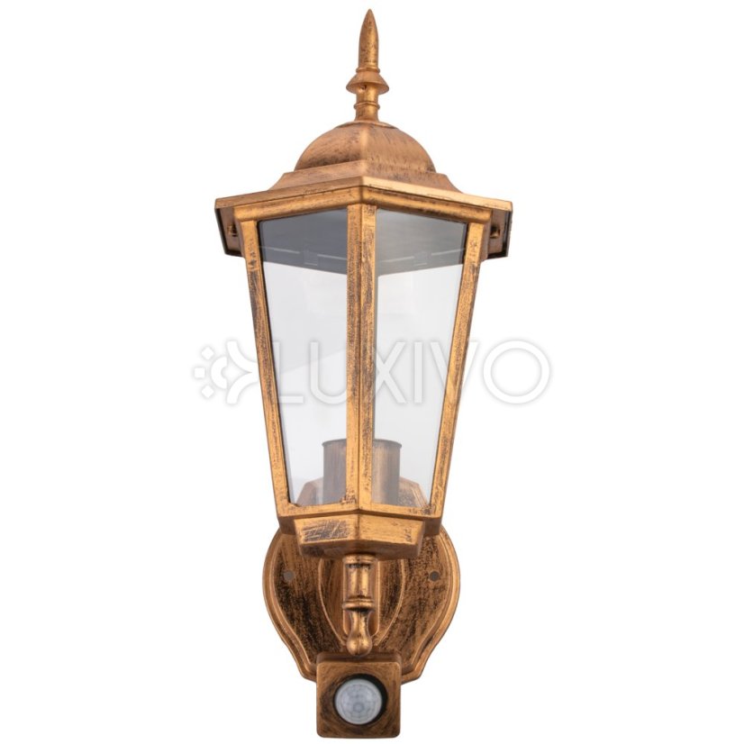 Záhradná lampa Vonkajšia nástenná lampa E27 12W LED svietidlo Senzor pohybu BELLIS LUMILED