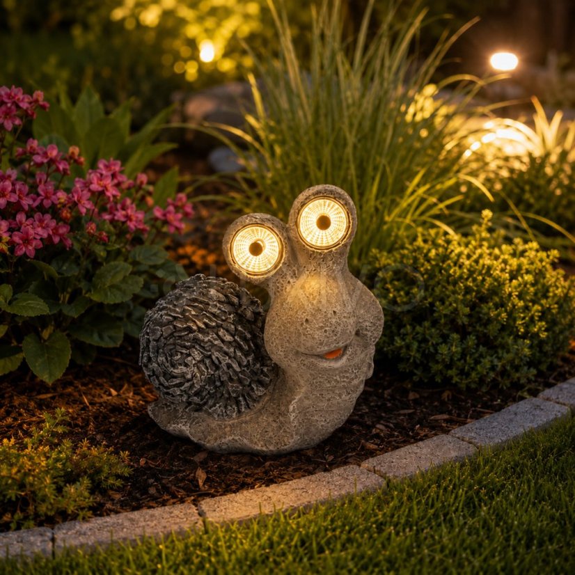 Solárna záhradná lampa LED slimák dekoratívna figúrka 3000K GARIS IP44 Lumiled