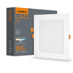 LED panel Zapustené svietidlo na zapustenú montáž 12W 1400lm 4000K neutrálna biela Videx