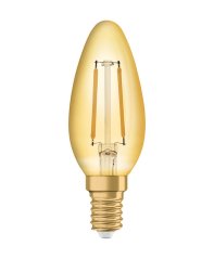 Dekoratívna LED žiarovka B35 Candle E14 1,5W = 12W 120lm 2400K Warm 300° Vintage 1906 Osram