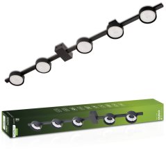 OVILO stropné svietidlo LED halogénové svietidlo 5x GX53 bodové nástenné svietidlo Reflektor LUMILED