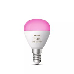 LED žiarovka E14 Ball P45 5,1W = 40W 470lm 2000-6500K CCT + RGB SMART Smart Bluetooth ZigBee White and Color Ambiance Philips HUE