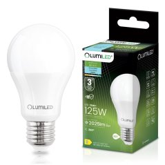 LED žiarovka E27 A65 15W = 125W 2025lm 6500K studená 260° LUMILED