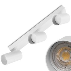 Stropná lampa spot tuba reflektor halogénová 3x GU10 TABULA LUMILED