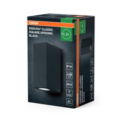 Vonkajšie nástenné svietidlo GU10 IP44 čierne ENDURA Osram