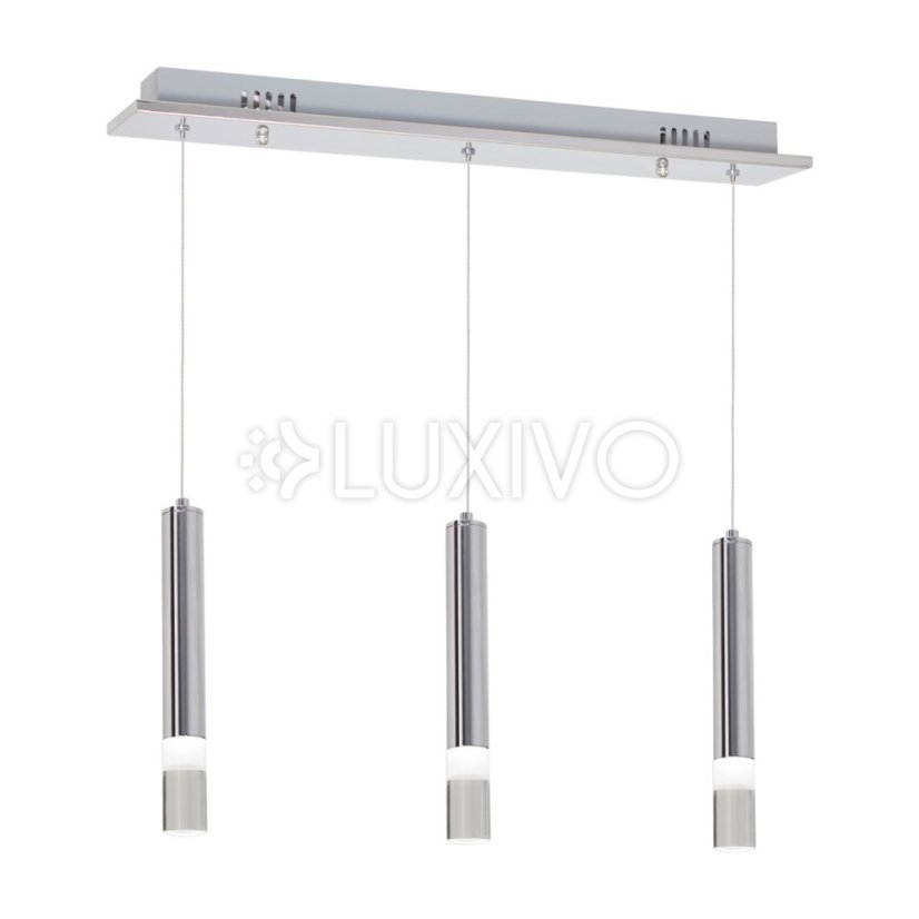 Závesné svietidlo LED Tuba Chrome ICE 15W 4000K IP20 Kov a akryl Milagro