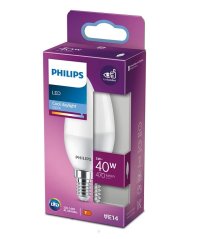 LED žiarovka E14 B35 4,9W = 40W 470lm 6500K Cold PHILIPS