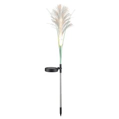 Solárna lampa biela čierna IP44 so súmrakovým senzorom Tráva Sanico Goldlux