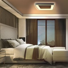 LED stropné svietidlo 72W 7500lm 2700-6000K CCT čierna Stmievateľné + diaľkové ovládanie EDGE Videx