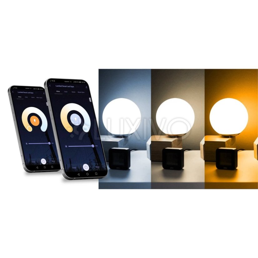 LED žiarovka E14 P40 Bulb 5W = 40W 450lm RGB CCT Stmievateľná Smart TUYA WiFi SMART SAYO LUMILED