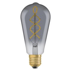 Dekoratívna LED žiarovka ST64 Edison E27 4W = 15W 140lm 1800K Warm 330° Smoked Vintage 1906 Osram