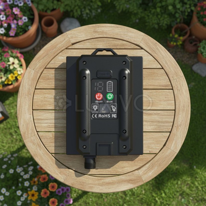 Solárna záhradná girlanda 75x LED ozdobné guľôčky 45m 2700K teplá biela + diaľkový ovládač CALLIS2 LUMILED