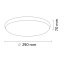 LED plafón stropný 15W 1600lm 4000K neutrálna 120° biely čierny Kern Sanico Goldlux
