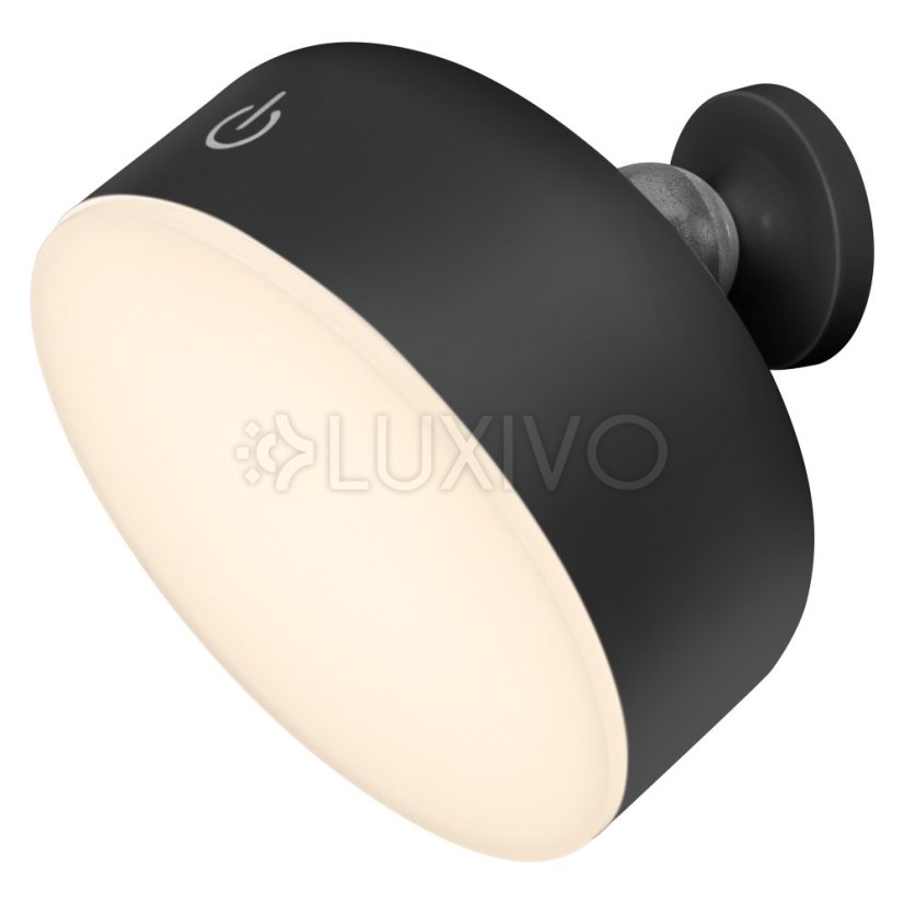 Stolová nastaviteľná LED lampa 1, 8W 100lm 3000K teplá 114° akumulátorová čierna stmievateľná Decor Helper Gadet Osram