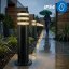 Záhradná lampa stĺpik vonkajšia stojaca E27 LED RINGO IP54 40cm LUMILED