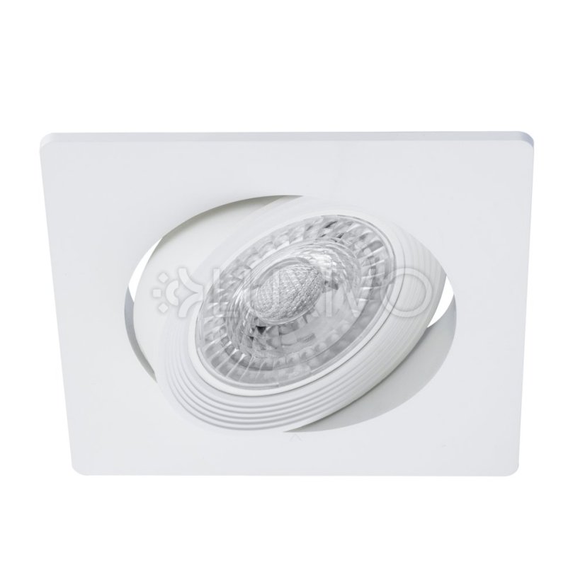 Halogénové svietidlo na zapustenú montáž Hranaté biele GU10 MR16 VENTUS Lumiled