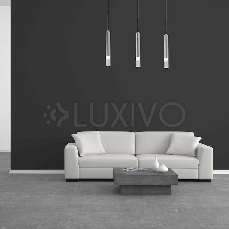 Závesné svietidlo LED Tuba Chrome ICE 15W 4000K IP20 Kov a akryl Milagro