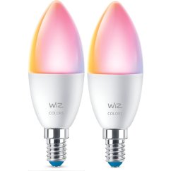 2x LED žiarovka E14 Candle C37 4,9W = 40W 470lm 2200-6500K RGB + TW Smart SMART WiFi Bluetooth App WiZ