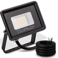 LED reflektor ZONER 20W 1800lm 4000K IP65 čierny LUMILED