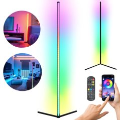LED stojaca lampa Black CCT RGB Aplikácia Smart Pilot