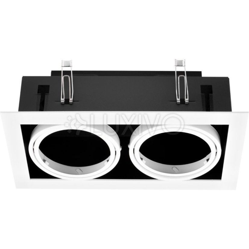 Halogénové svietidlo na zapustenie 2x GU10 ES111 Obdĺžnik biely CANIS LUMILED