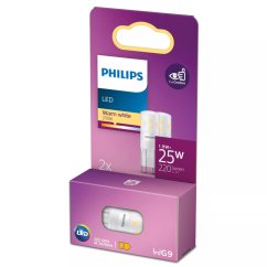 2x LED žiarovka G9 Capsule 1,9W = 25W 220lm 2700K Warm 320° Philips