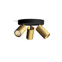 Reflektorové stropné svietidlo 3x GU10 IP44 medeno-čierne Kosipo Philips