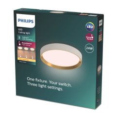 LED stropné svietidlo 24W 2700lm 2700K SceneSwitch White Hanno Philips