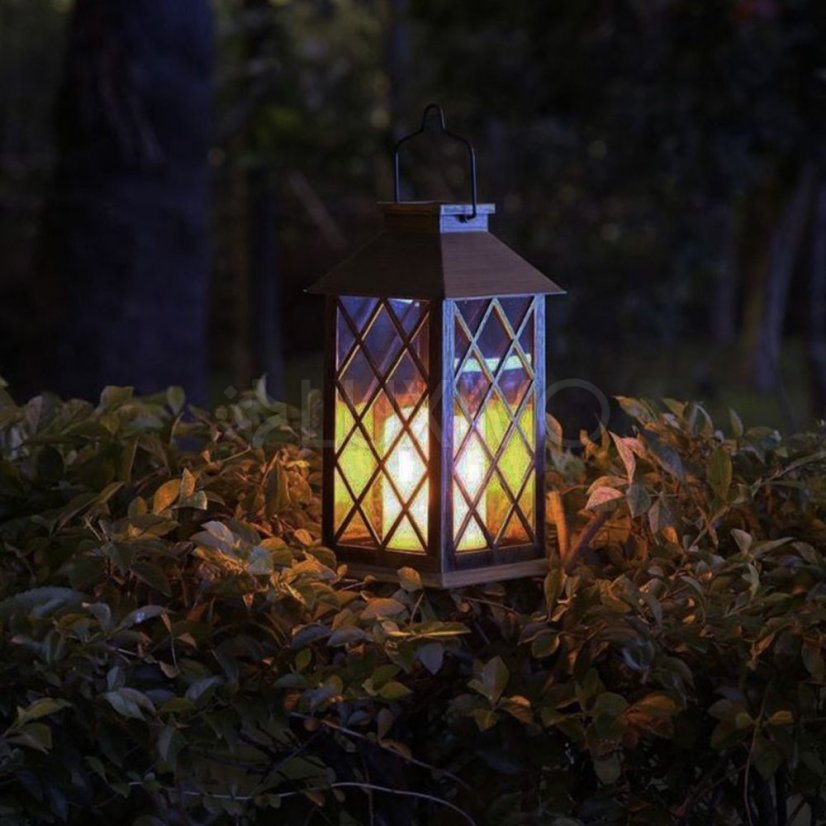 LED solárna záhradná lampa LIRIO Závesná lucerna 28cm LUMILED