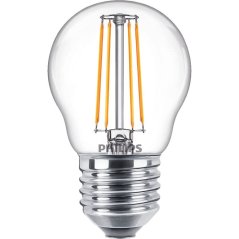 LED žiarovka E27 P45 4,3W = 40W 470lm 2700K Teplé vlákno PHILIPS