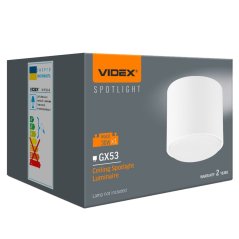 SPOT Povrchový reflektor 1x GX53 White Videx